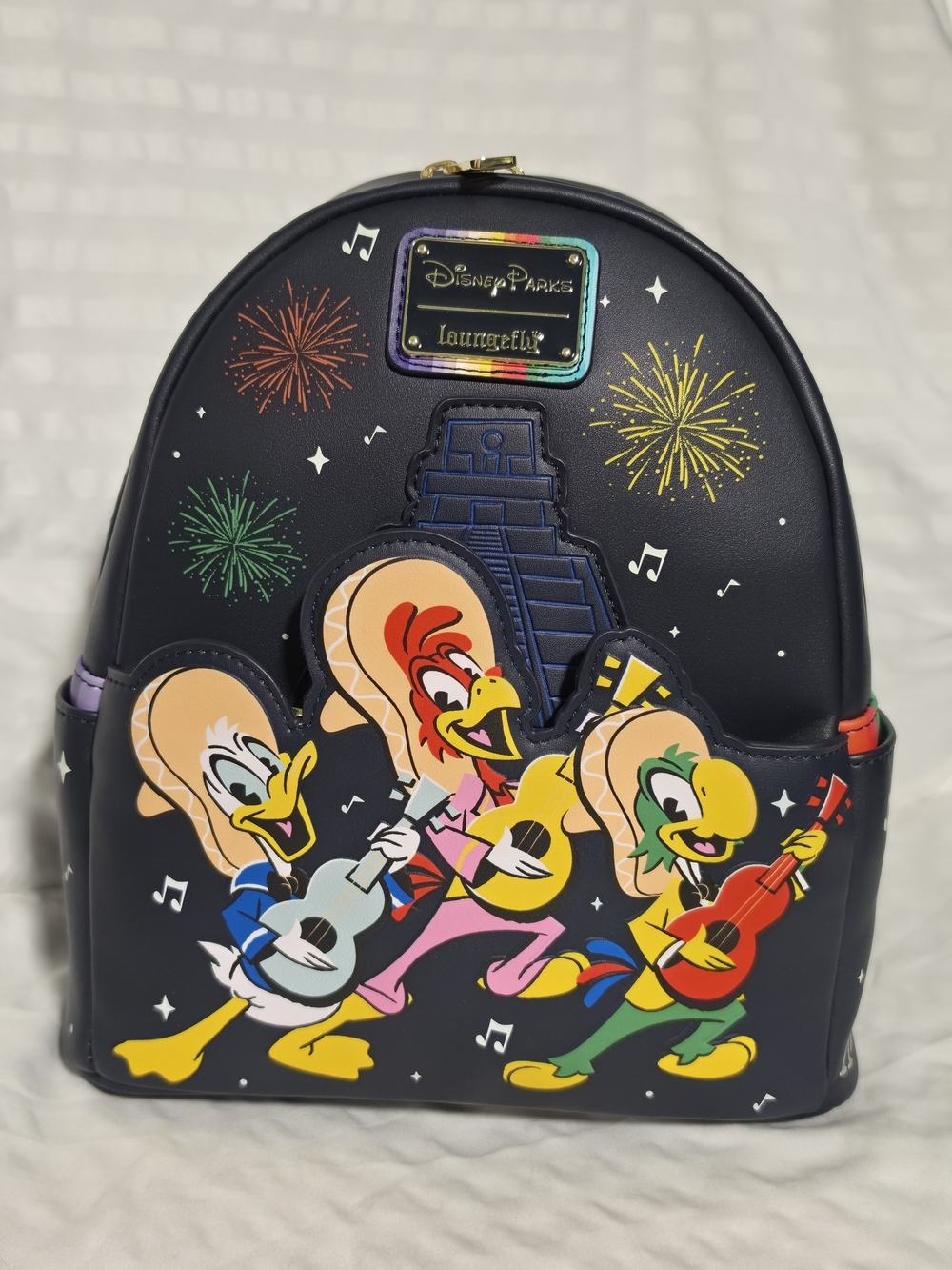 NWT Disney Parks X Loungefly- The Three Caballeros Bag- Glow In The Dark Feature